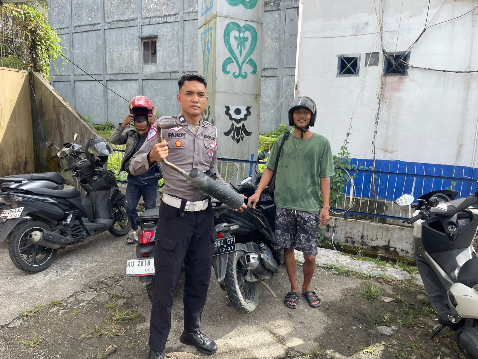 PENINDAKAN : Selama pelaksanaan Operasi Keselamatan Kayan 2026 Satlantas Polres Tarakan melakukan penindakan kendaraan yang menggunakan knalpot brong.