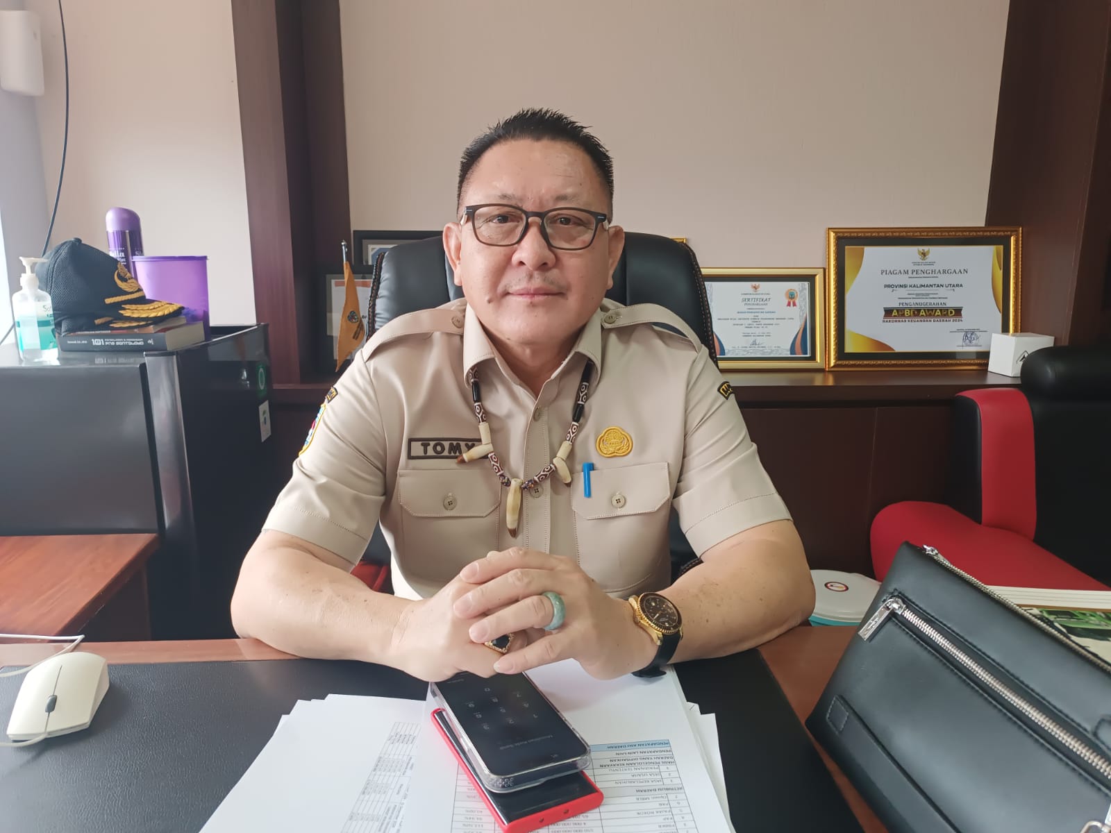 Kepala Bapenda Kaltara, Tomy.
