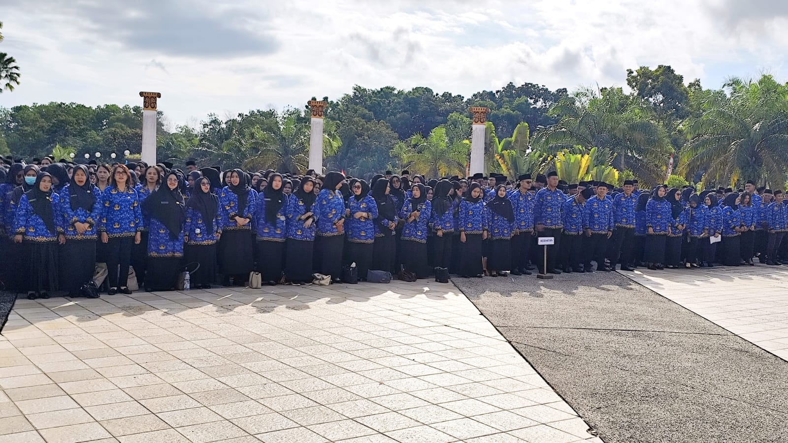 PENGURANGAN : Para pegawai di lingkungan Pemkab Nunukan mengikuti surat edaran Bupati Nunukan jam kerja selama Ramadan berbeda dengan hari biasa.
