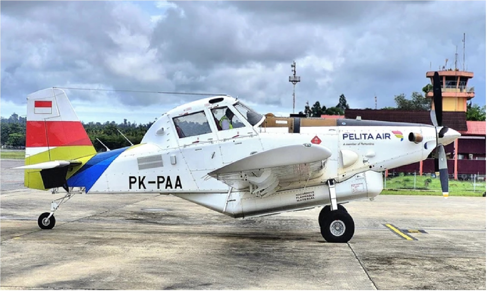 ANGKUT BBM: Pesawat Pelita Air jenis AT-802 yang diduga jatuh di Krayan, Kamis (19/2).