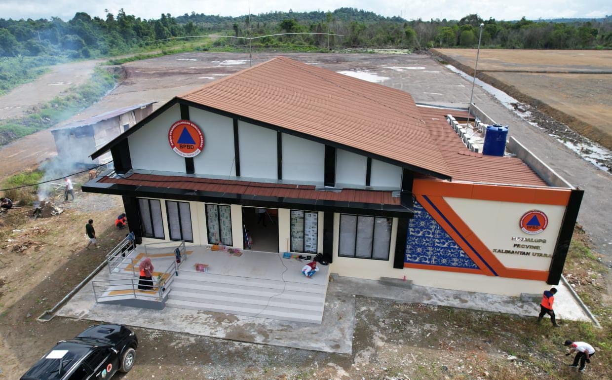 FASILITAS: Gedung Pusdalops Kaltara yang dibangun di Puspem Kaltara, Tanjung Selor.