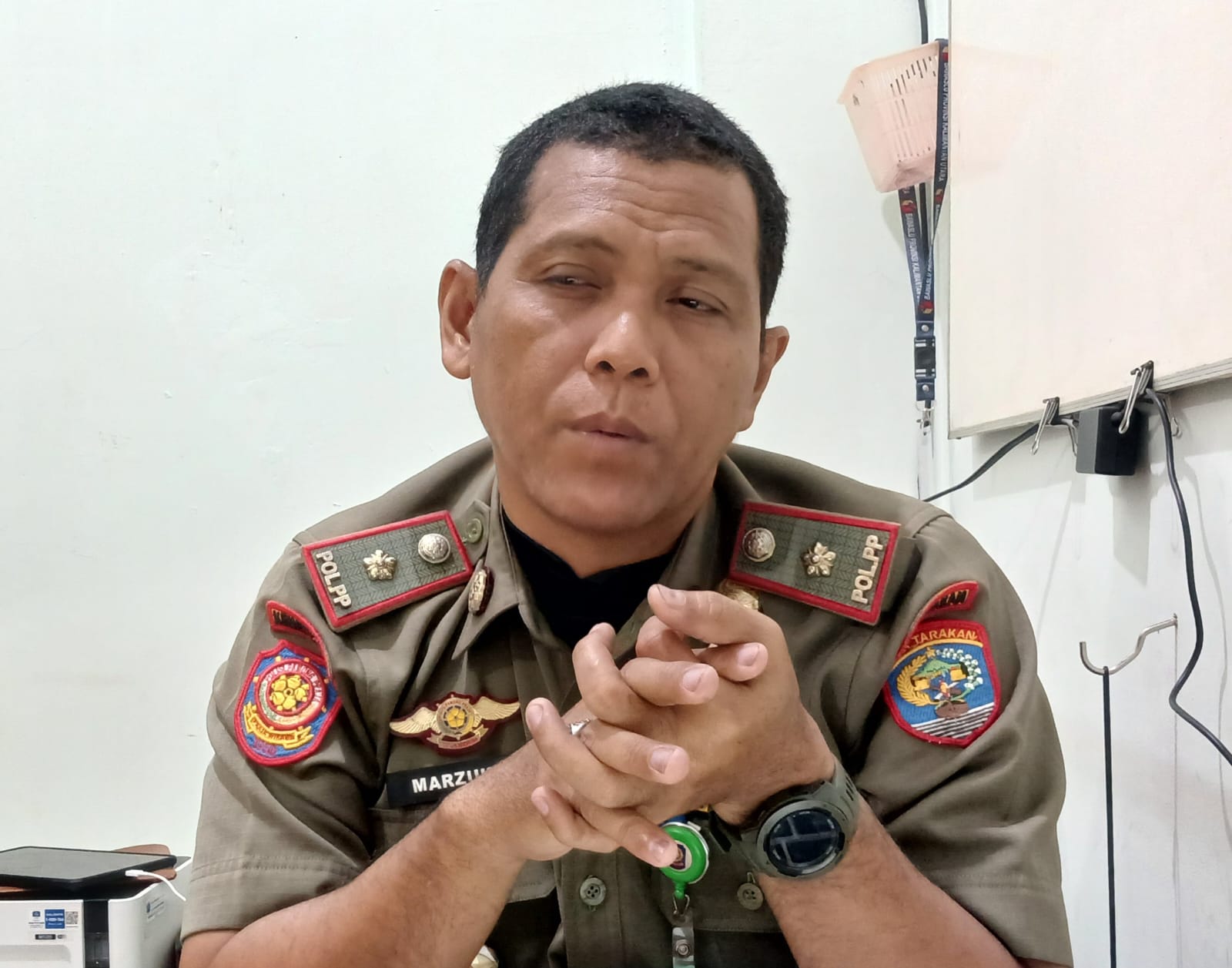 Kepala Seksi Operasi dan Pengendalian Satpol PP Tarakan, Marzuki