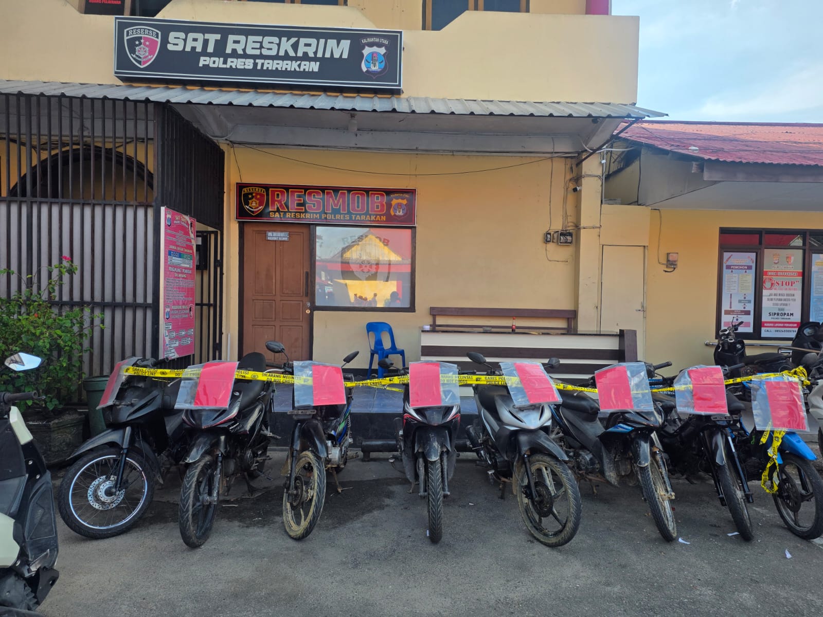 MENDOMINASI: Kasus curanmor merupakan perkara yang paling mendominasi dalam rekapan pengungkapan Satreskrim Polres Tarakan selama Januari 2026.