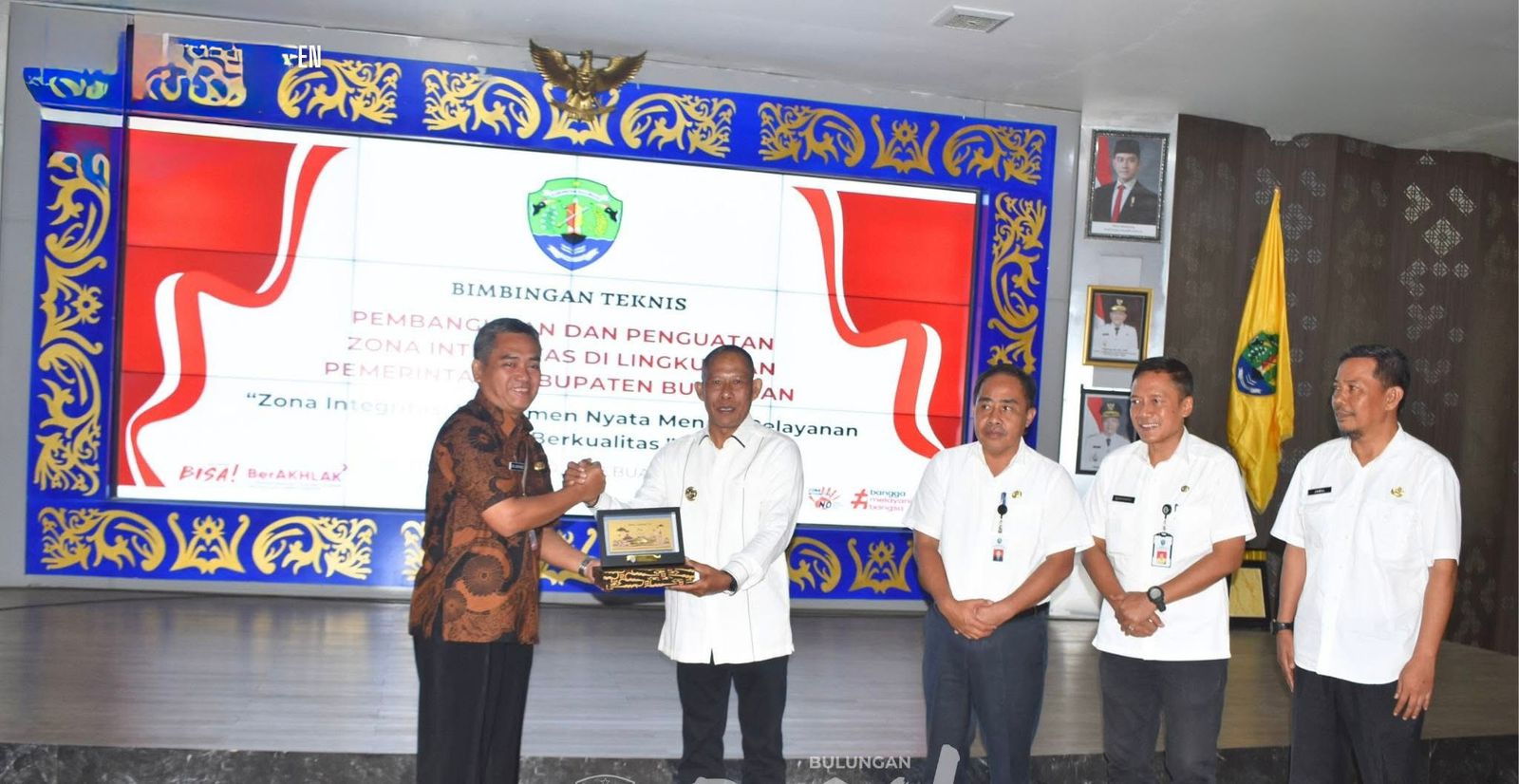 KERJA SAMA: Pemkab Bulungan melakukan kerja sama penguatan zona integritas dengan Pemkab Cilacap.