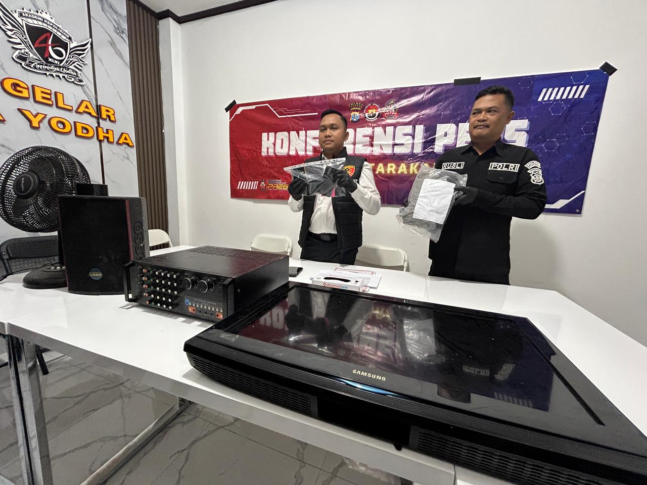 PENGUNGKAPAN: Pengungkapan belasan kasus pencurian selama Januari 2026 tidak lepas dari strategi penyelidikan yang dilakukan jajaran Satreskrim Polres Tarakan.
