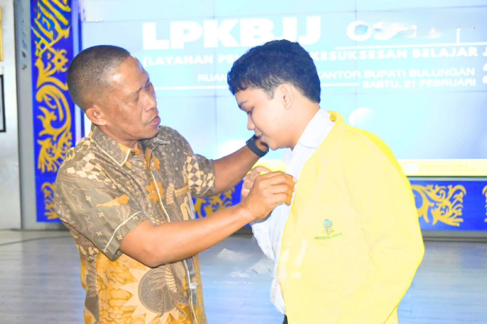 KULIAH: Bupati Bulungan Syarwani secara resmi membuka kegiatan OSMB Universitas Terbuka, di Bulungan.