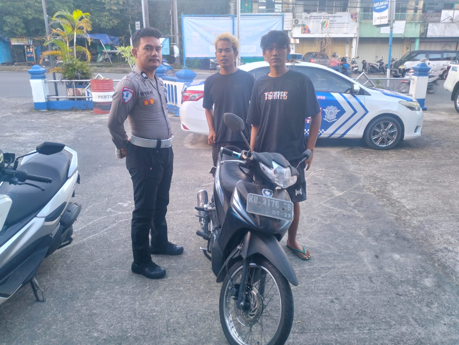 PENINDAKAN : Sebanyak 249 penindakan yang dilakukan Satlantas Polres Tarakan dan tidak menggunakan helm merupakan pelanggaran paling mendominasi.  