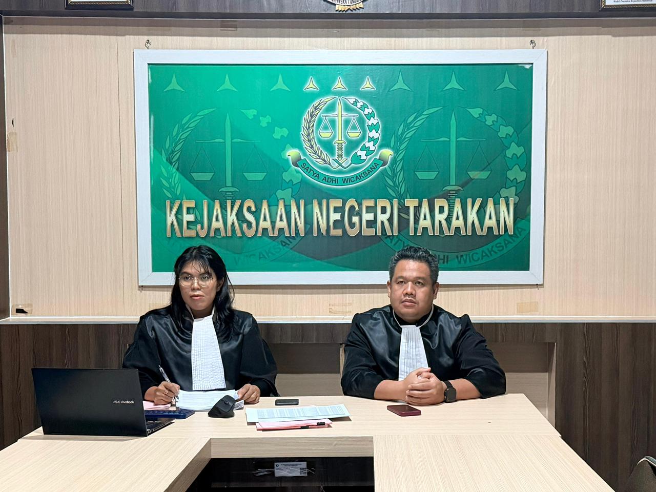 PEMBUKTIAN: JPU Kejari Tarakan masih akan menghadirkan saksi di persidangan dugaan tipikor KUR Bank BUMN di Tarakan untuk membuktikan peran para terdakwa.  
