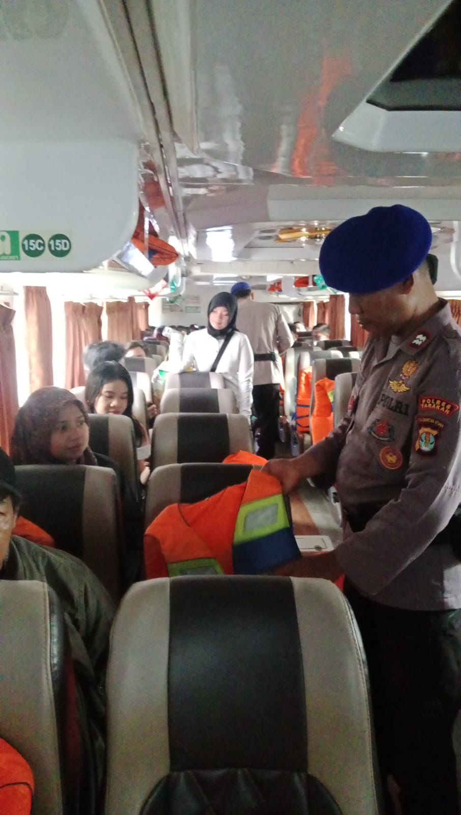 PENGAWASAN : Satpolairud Polres Tarakan meningkatkan pengawasan setelah menemukan masih adanya pelanggaran keselamatan pada angkutan laut.