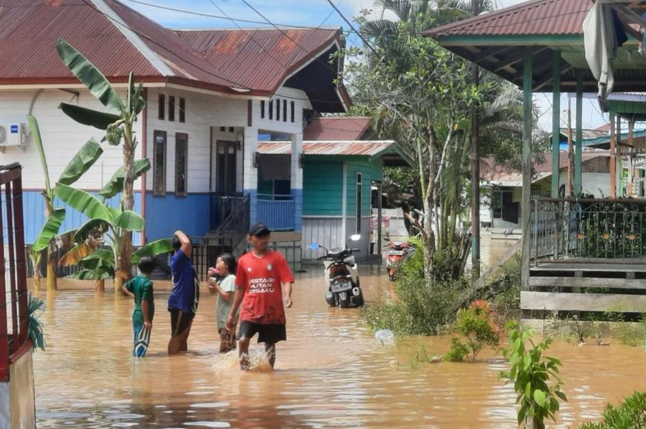 ILUSTRASI: Potret warga terdampak banjir tahunan yang terjadi di Kabuapaten Malinau.