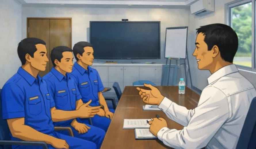 vVERIFIKASI: Ilustrasi Petugas Konsul RI Tawau melakukan verifikasi terhadap calon deportan yang ditahan di Depo Imigresen Tawau.