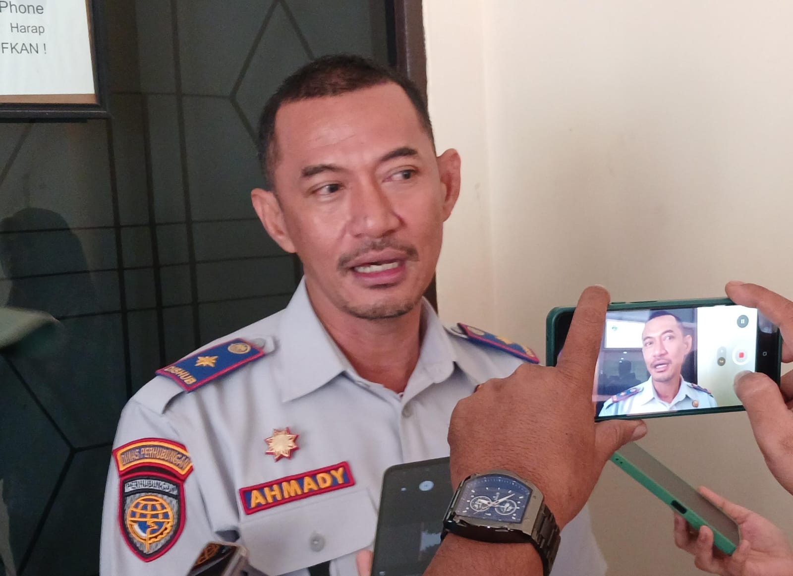 Kepala&nbsp;Dishub Tarakan Ahmady Burhan  