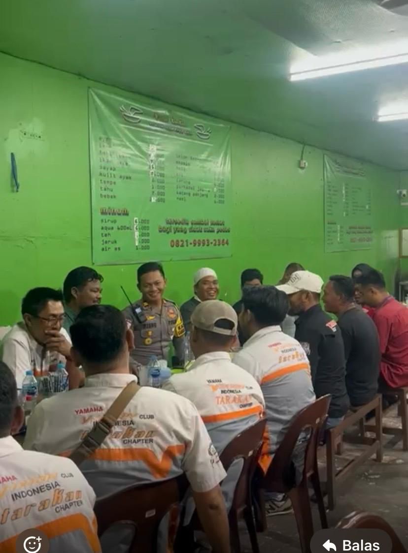 SATLANTAS POLRES TARAKAN  KETERTIBAN : Satlantas Polres Tarakan menggandeng komunitas otomotif sebagai garda terdepan dalam menciptakan ketertiban di jalan raya.