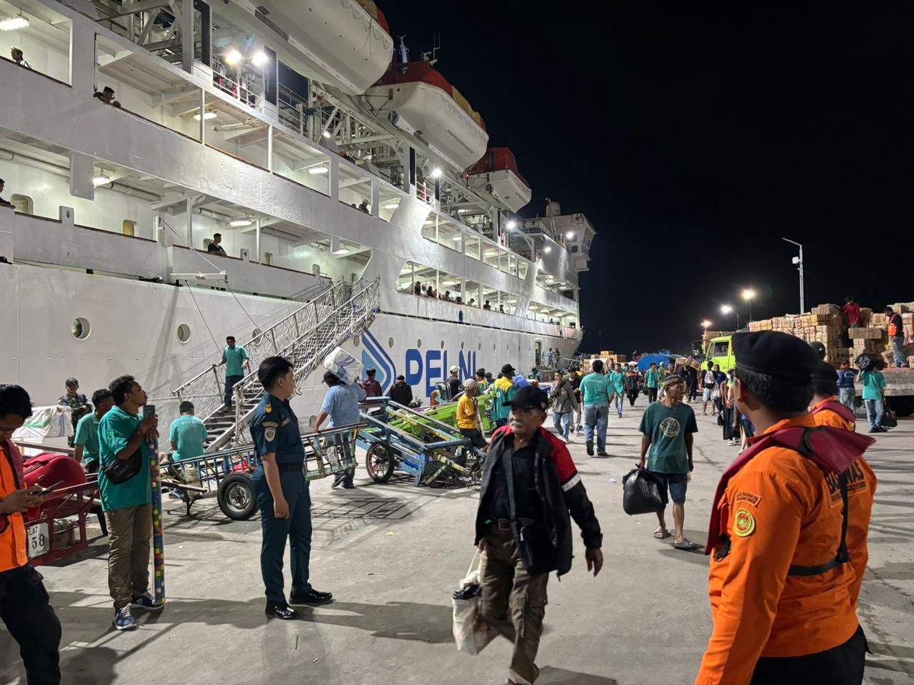 AMAN : KSOP Kelas IIA Tarakan mendapati arus mudik di Pelabuhan Malundung berjalan aman dan nihil laporan darurat.