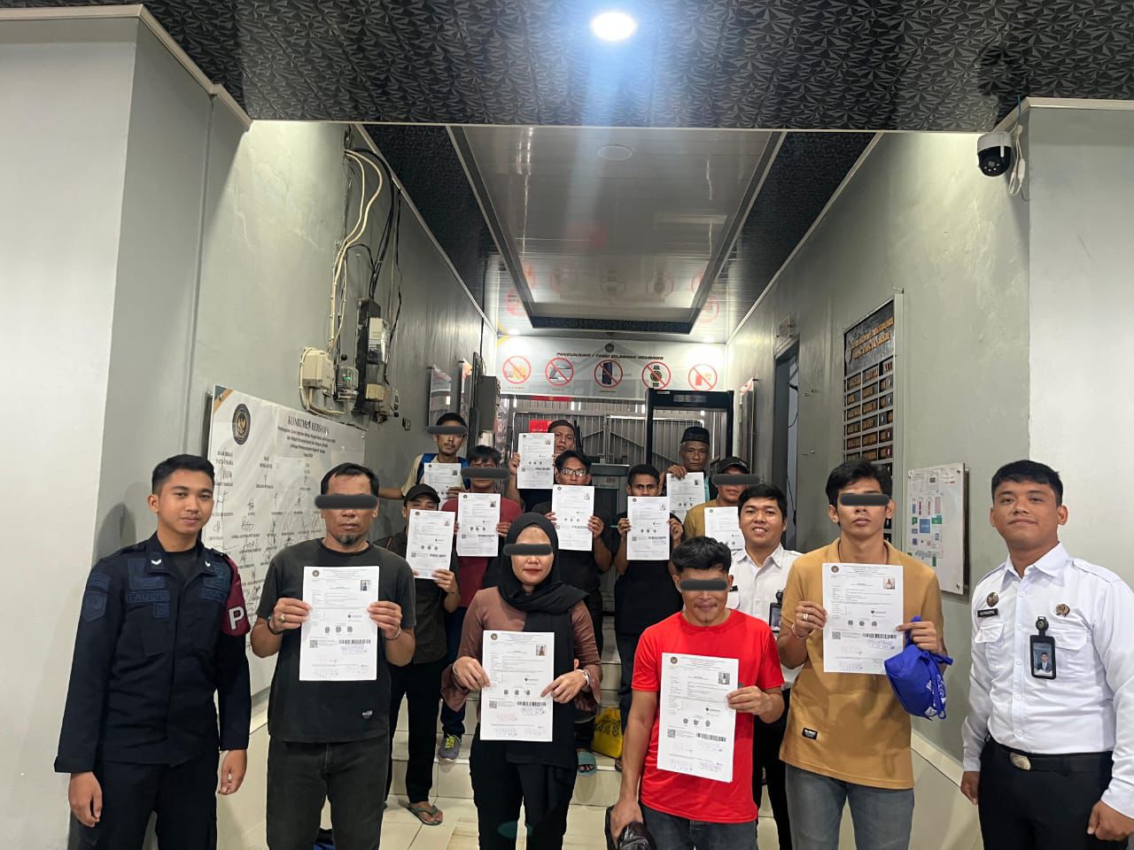 INTEGRASI: 12 WBP Lapas Tarakan dibebaskan usai mendapatkan program integrasi.  