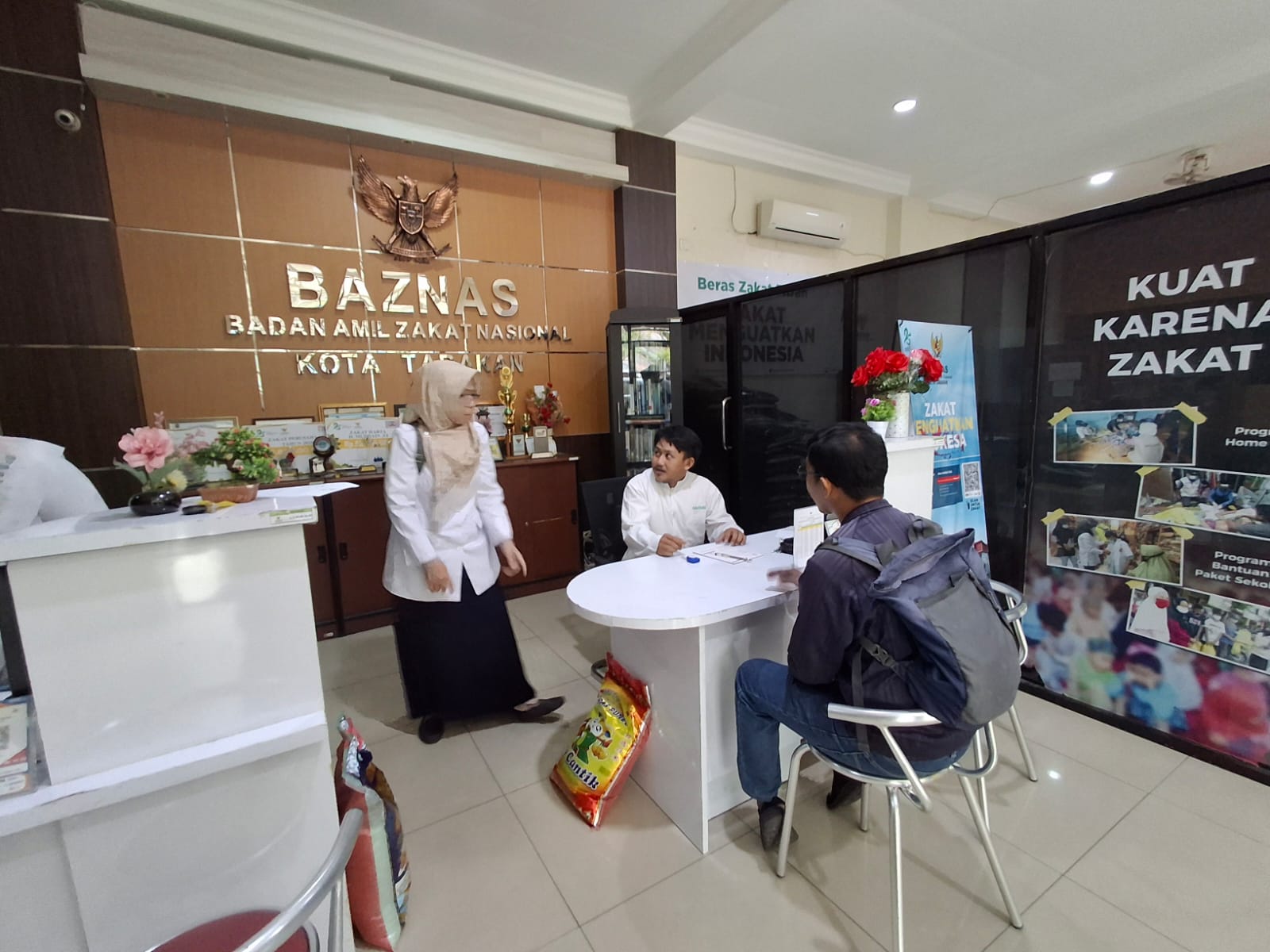 ZAKAT: Pelayanan zakat yang dilakukan Baznas Tarakan.