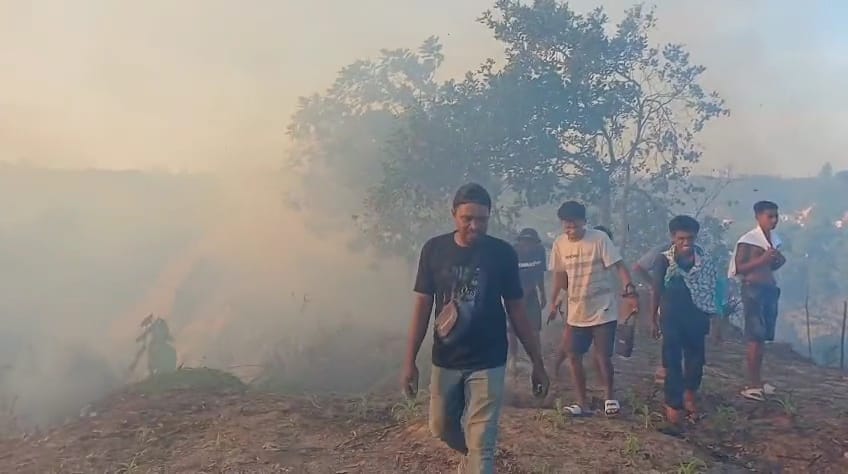 DAERAH RAWAN: Karhutla yang sempat terjadi di Kota Tarakan.