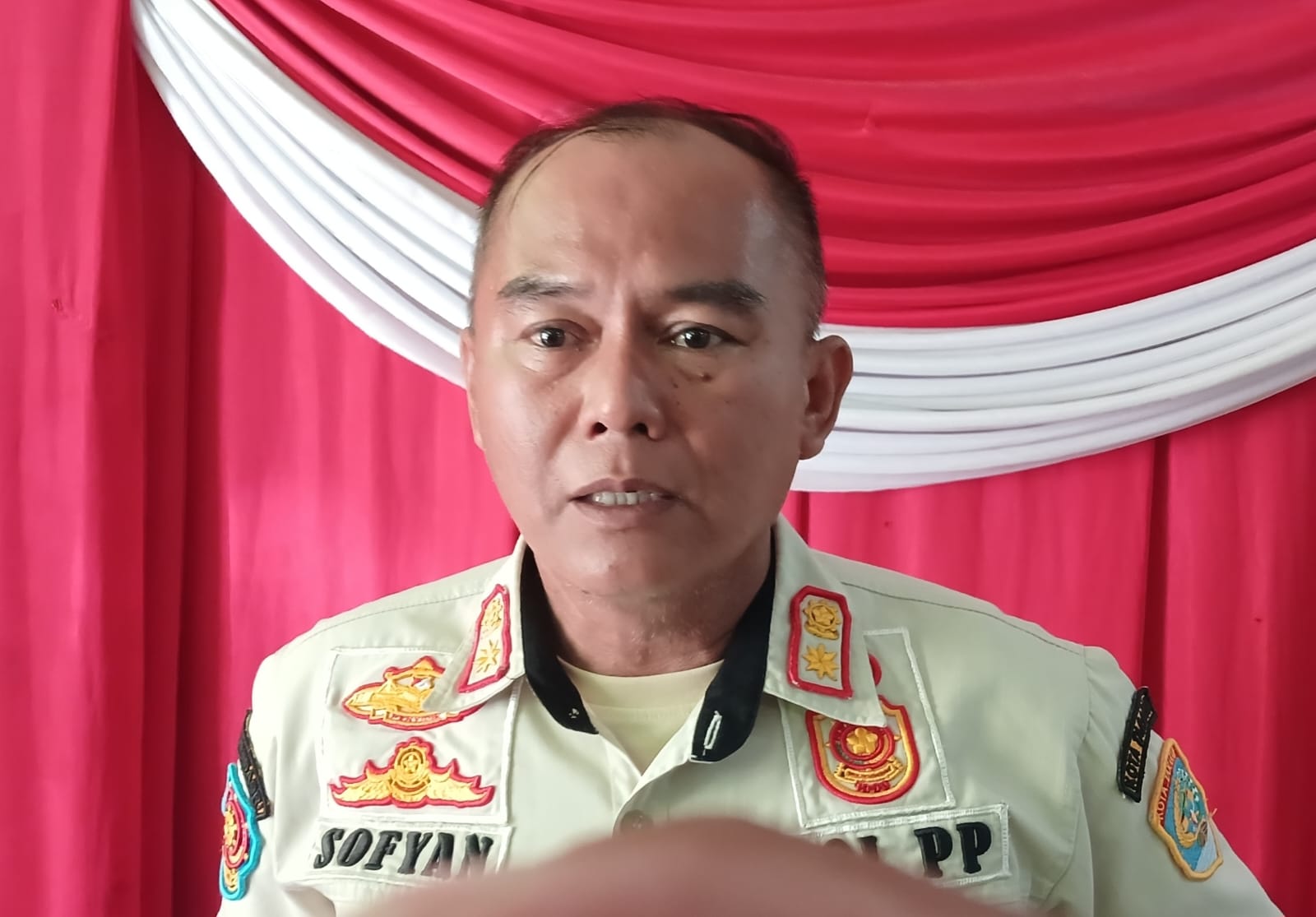 Kepala Satpol PP dan PMK Tarakan  Sofyan,