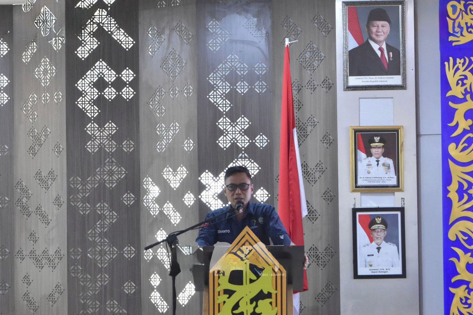 DITUTUP : Sekda Bulungan, Risdianto menutup secara resmi kegiatan penyusunan RKPD 2027 di ruang Tenguyun, Kantor Bupati. (Taslee/Radar Tarakan)  