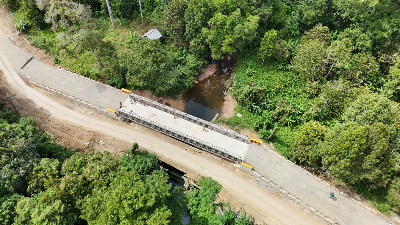 INFRASTRUKTUR: Salah satu akses jembatan penghubung antar kecamatan Tanjung Selor-Peso.  &nbsp;  &nbsp;  