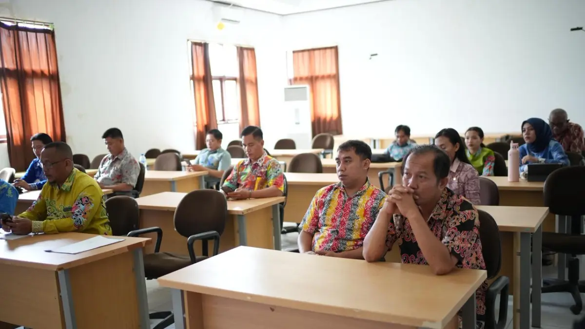 SELEKSI: Para peserta selesksi terbuka JPTP Tahun 2026 yang mengikuti sosialisasi sebelum Asesmen pada 6-8 April mendatang. FOTO: DIPA/RADAR TARAKAN
