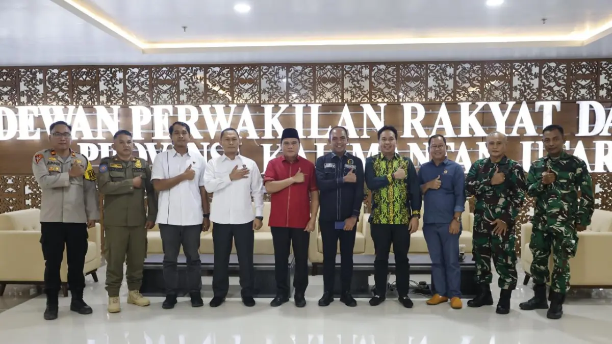 KAMTIBMAS: Komisi I DPRD Kaltara bersama sejumlah pihak terkait usai RDP di Kantor DPRD Kaltara, Senin (13/4). FOTO: HUMAS DPRD KALTARA