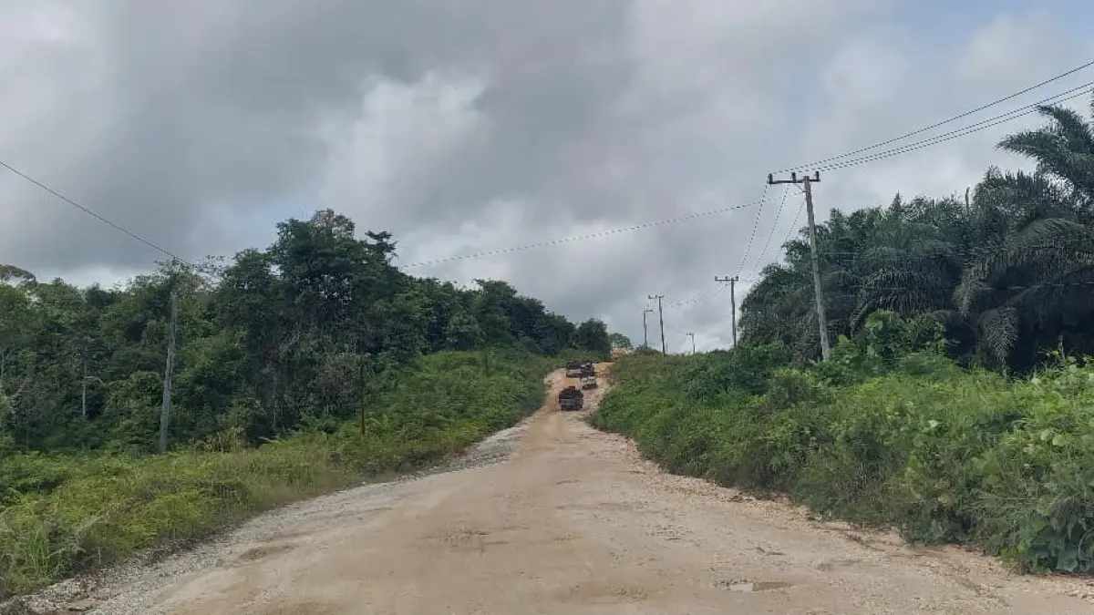 JALAN: Ruas jalan Pura Sajau-Binai diusulkan pada 2027. FOTO: RADAR TARAKAN