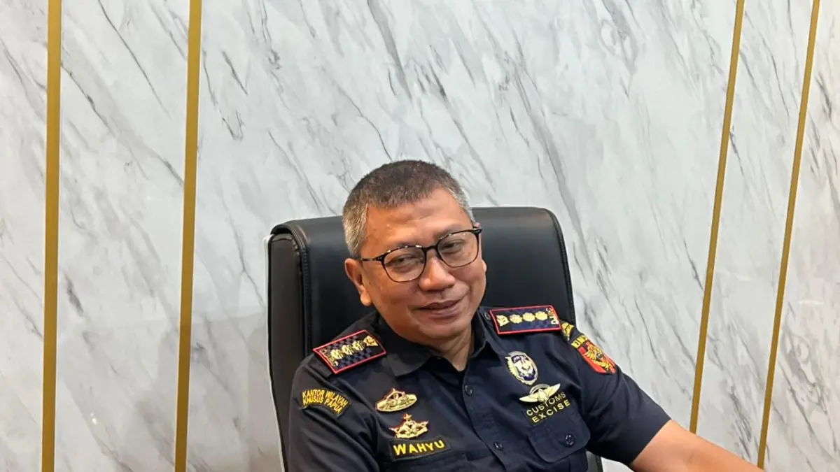Kepala Kantor Bea Cukai Tarakan, Wahyu Budi Utono. ELIAZAR/RADAR TARAKAN&nbsp;