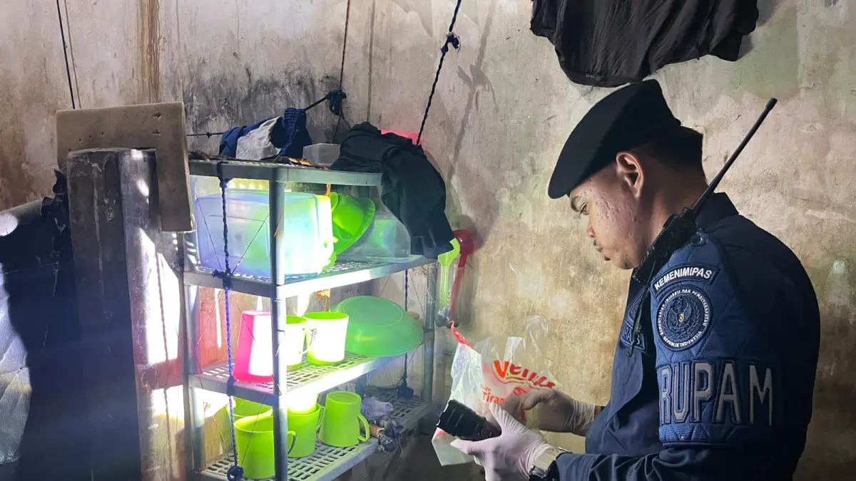KONDUSIF: Lapas Kelas IIA Tarakan memastikan kondisi lapas saat ini aman dan kondusif, serta tidak ditemukan indikasi peredaran narkoba melalui razia yang sudah dilakukan. ELIAZAR/RADAR TARAKAN&nbsp;