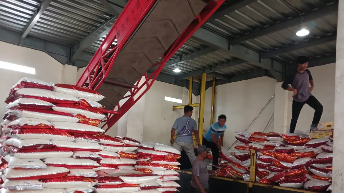 MASIH BANYAK : Salah satu potret pekerja informal di gudang logistik di Tarakan. AGUS DIAN ZAKARIA/RADAR TARAKAN
