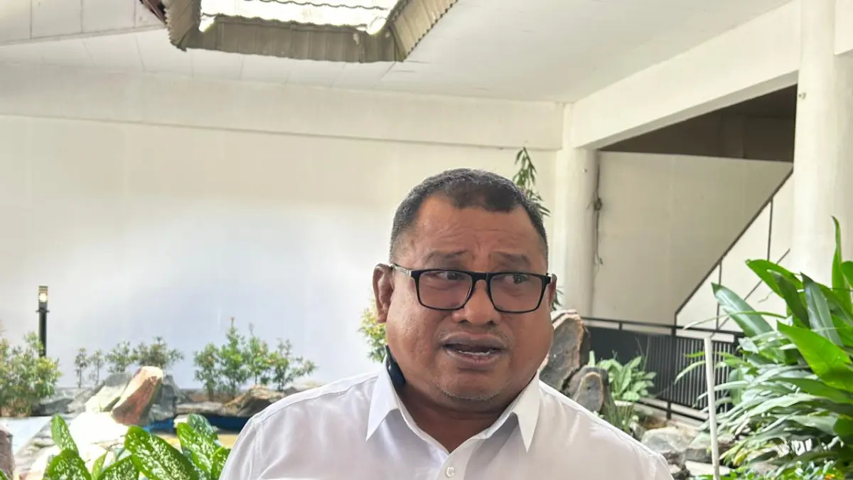 Kepala Bidang Keamanan Penerbangan dan Pelayanan Darurat Bandar Udara Juwata, Daverius Maarang. ELIAZAR/RADAR TARAKAN&nbsp;