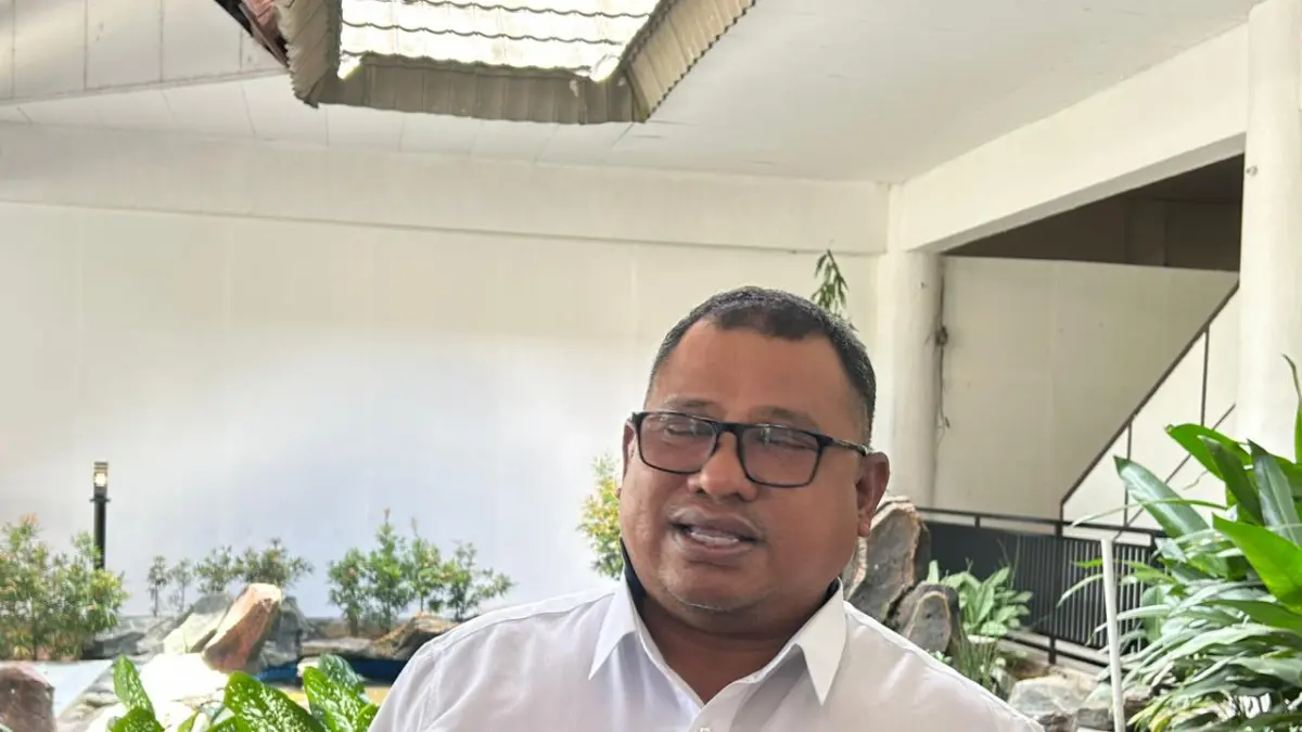 Kepala Bidang Keamanan Penerbangan dan Pelayanan Darurat Bandar Udara Juwata, Daverius Maarang. ELIAZAR/RADAR TARAKAN&nbsp;