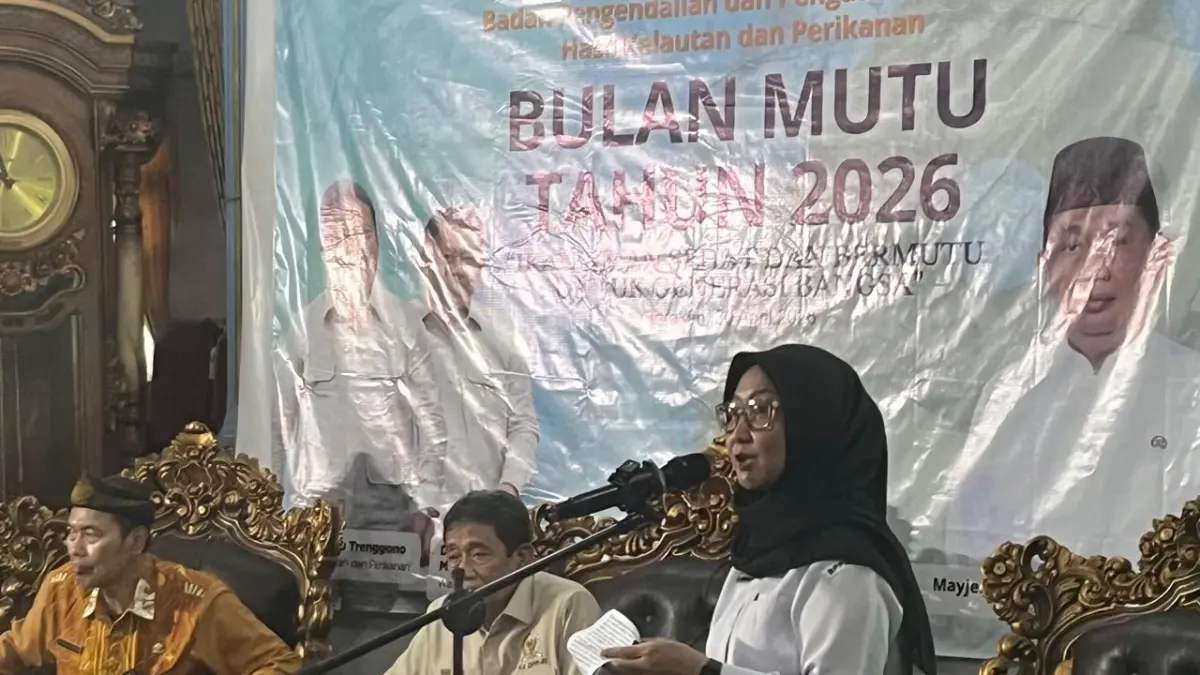 BULAN MUTU : Plt Kepala BPPMHKP Tarakan, Whidi Anggraeni memberikan edukasi kepada masyarakat terkait pentingnya konsumsi ikan yang aman dan bermutu. ELIAZAR/RADAR TARAKAN&nbsp;