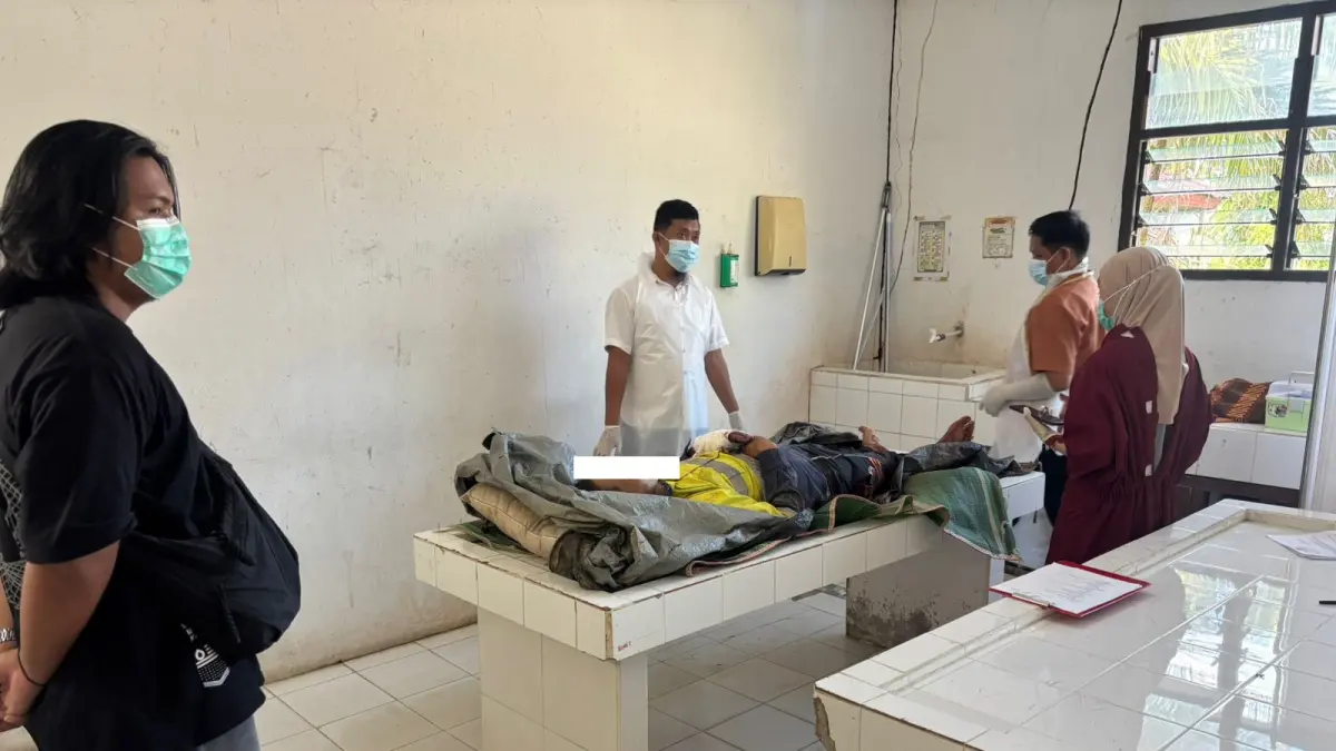 KECELAKAAN: Korban kecelakaan saat berada di RSDSS Tanjung Selor. FOTO: DOK POLRESTA BULUNGAN