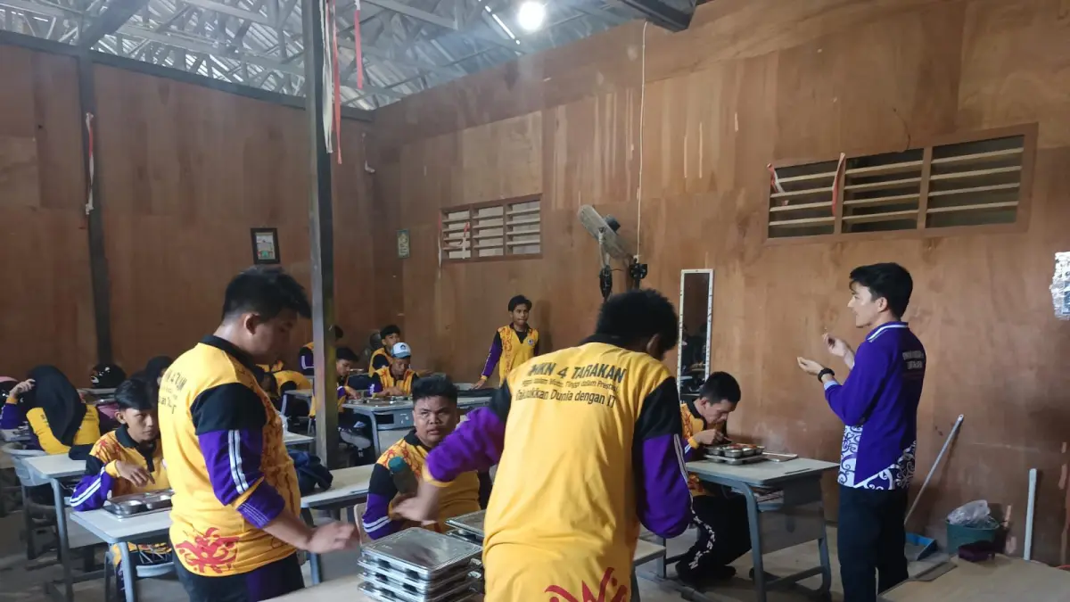 TERBATAS : Meningkatnya jumlah peserta didik membuat SMKN 4 Tarakan mengalami keterbatasan sarana dan prasarana.&nbsp;ISTIMEWA