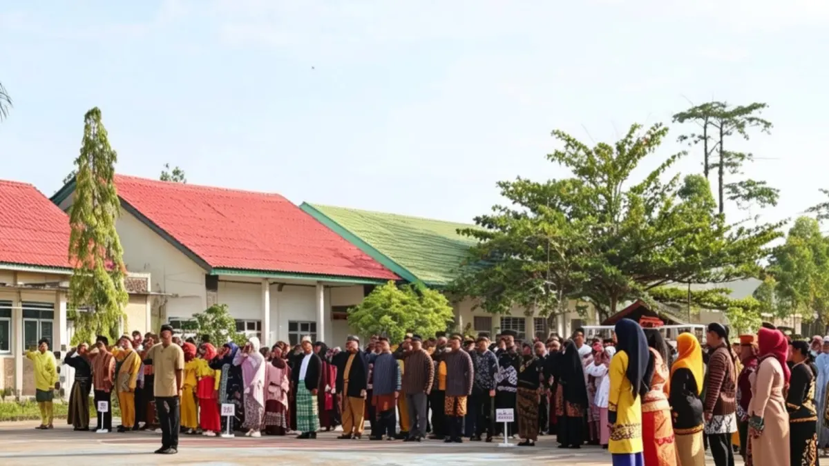 APEL: Suasana apel dalan peringatan Hardiknas 2026 di MAN Bulungan. FOTO: KEMENAG KALTARA