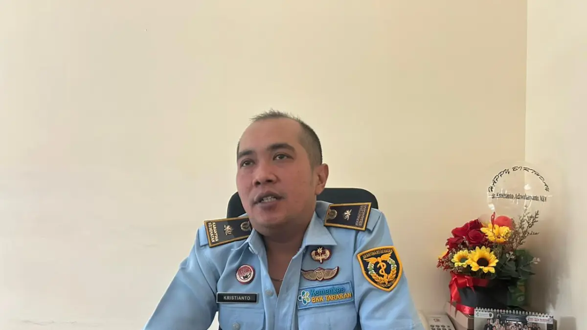 Ketua Tim Kerja 4 BKK Kelas I Tarakan, dr. Kristianto Adiwiharyanto, MKM. ELIAZAR/RADAR TARAKAN&nbsp;