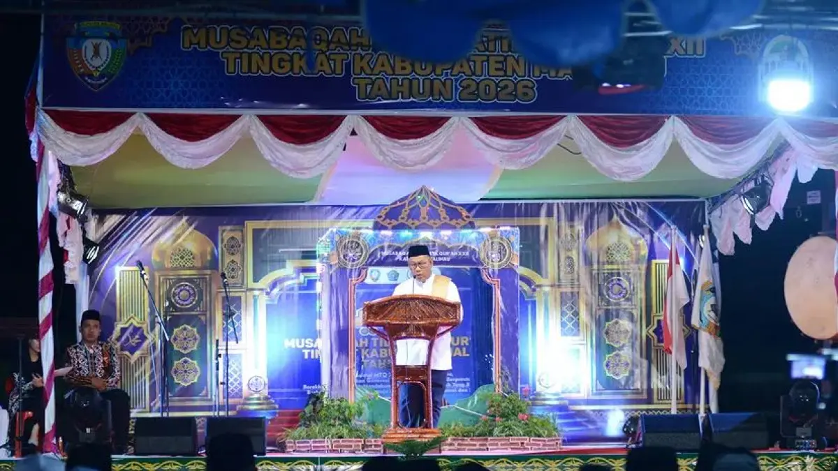 PROKOMPIM
PENUTUPAN: Wabup Jakaria saat membacakan sambutan dan menutup MTQ ke-22 Malinau.