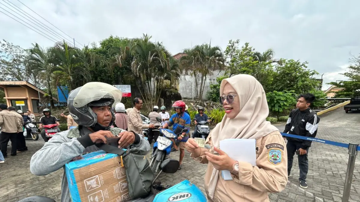 JARING : Sebanyak 1.800 lebih kendaraan yang dijaring UPT Samsat Tarakan melalui kegiatan P2KB. ELIAZAR/RADAR TARAKAN&nbsp;