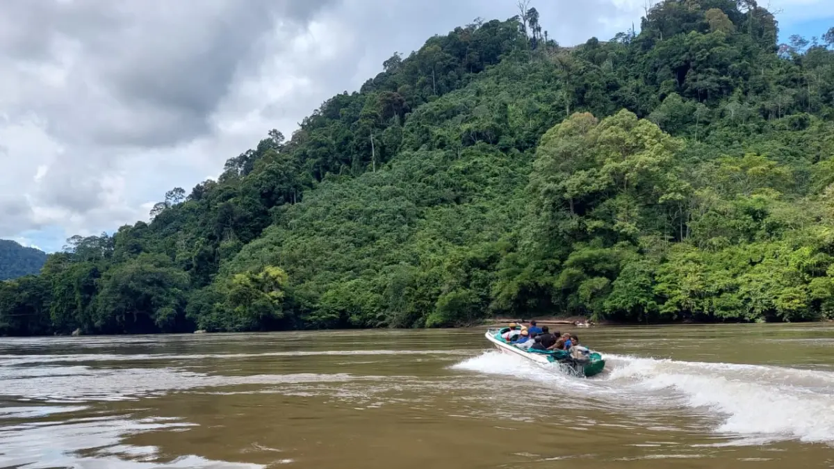 PEMBANGUNAN HIJAU: Tampak kawasan hutan di wilayah Hulu Sungai Kayan. FOTO: RADAR TARAKAN