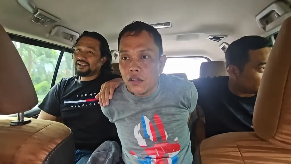 DITANGKAP: Pelaku pemerkosaan terhadap mahasiswi asal Nunukan di Makassar ditangkap jajaran Polda Sulsel di Surabaya Jawa Timur. FOTO: POLRESTABES MAKASSAR
