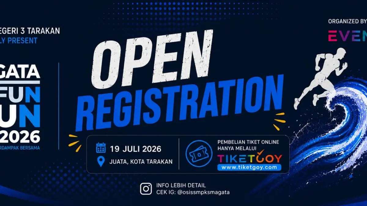 SMA Negeri 3 Tarakan melalui gelaran SMAGATA Fun Run Fest 2026