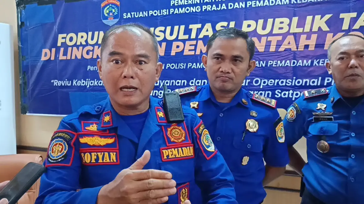 Kepala Satpol PP dan PMK Tarakan, Sofyan. ELIAZAR/RADAR TARAKAN&nbsp;