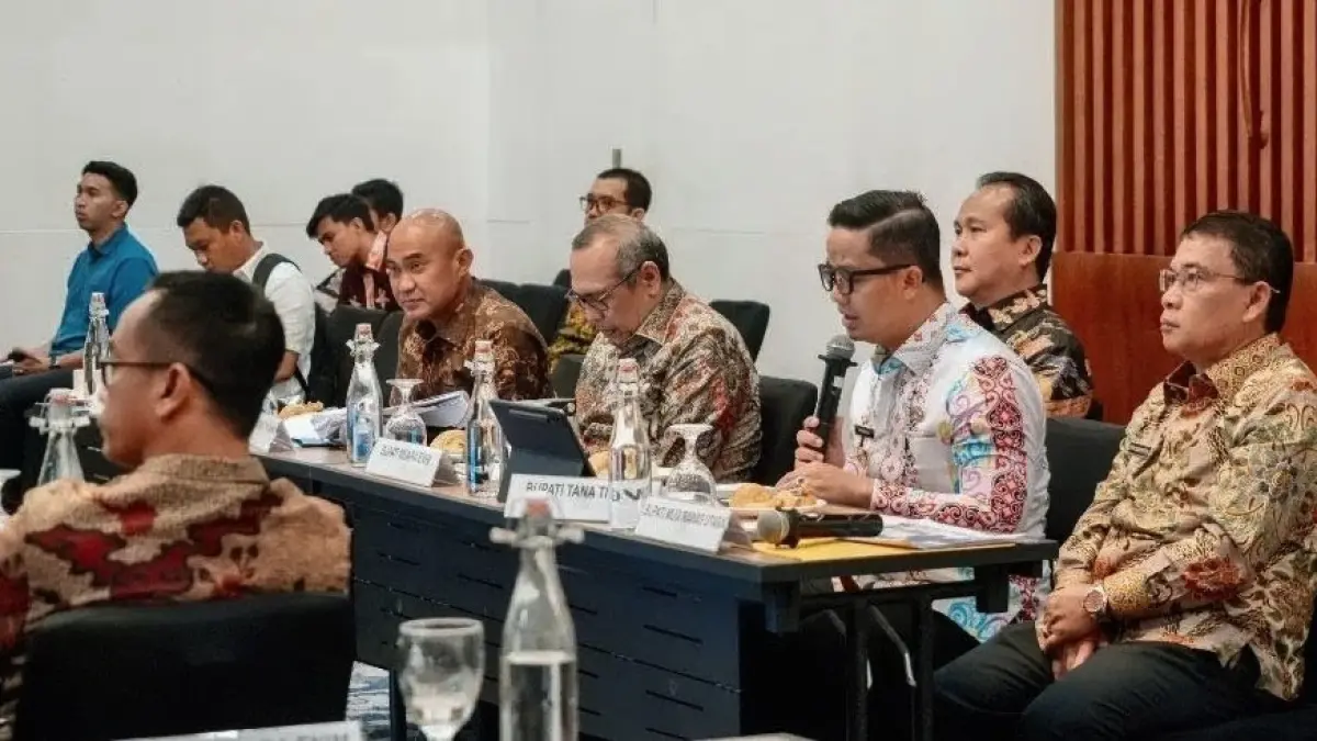 PAPARAN: Bupati Tana Tidung, Ibrahim Ali, menghadiri Rapat Koordinasi Lintas Sektor Kementerian/Lembaga yang digelar Kementerian Agraria dan Tata Ruang/Badan Pertanahan Nasional (ATR/BPN) di Jakarta. (FOTO: ISTIMEWA)