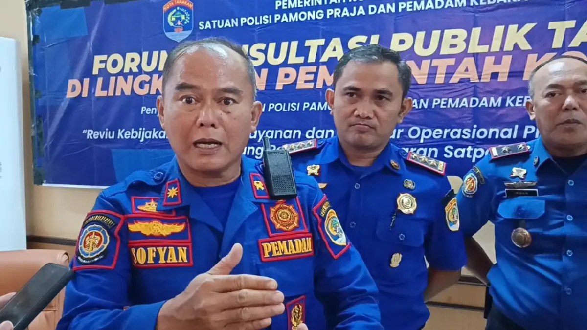 Kepala Satpol PP dan PMK Tarakan, Sofyan. ELIAZAR/RADAR TARAKAN&nbsp;