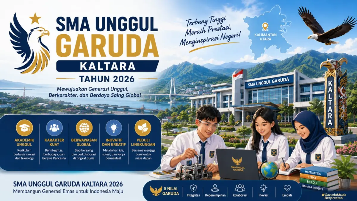 ILUSTRASI: SMA Unggul Garuda. FOTO: AI.