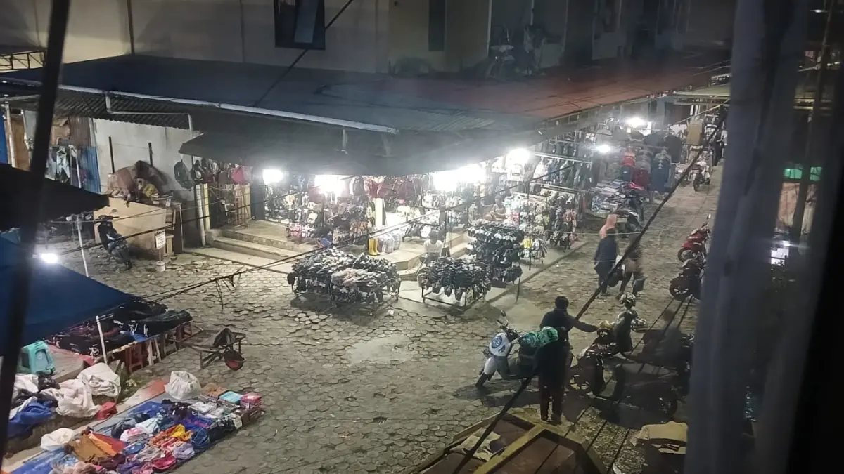 DIBUTUHKAN : Lokasi jual beli di Kota Tarakan salah satu lokasi strategis yang dinilai mendesak membutuhkan CCTV. AGUS DIAN ZAKARIA/RADAR TARAKAN