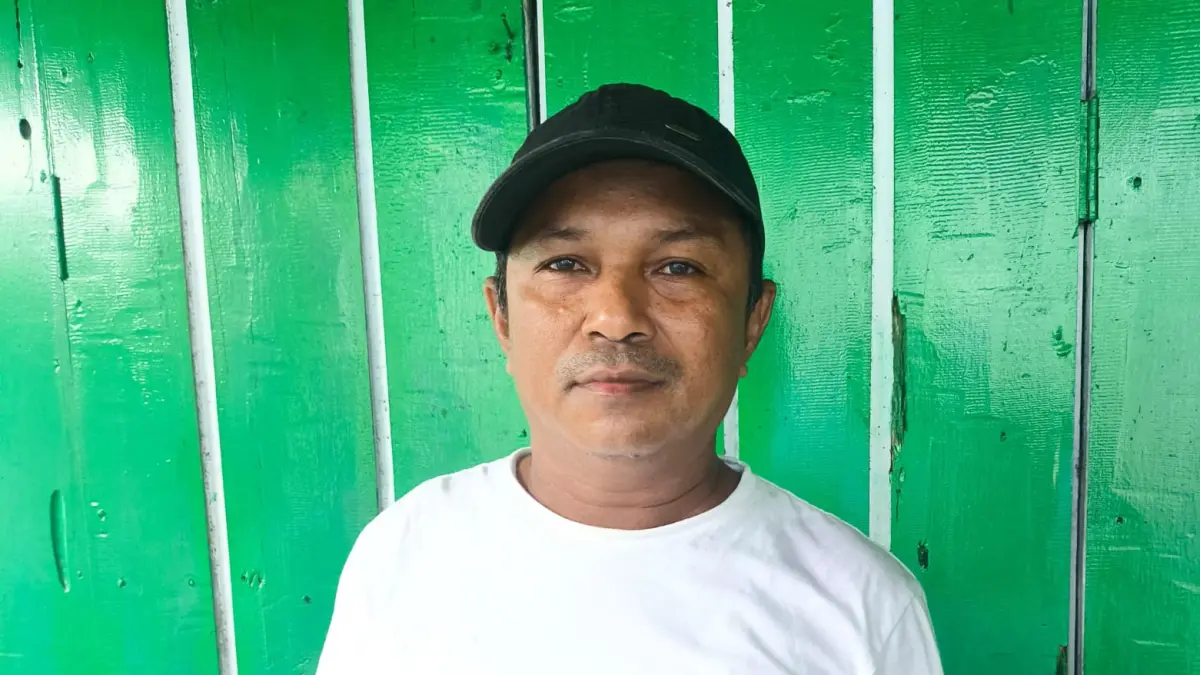 Ketua RT 11 Kelurahan Nunukan Utara Vicky Fauzan