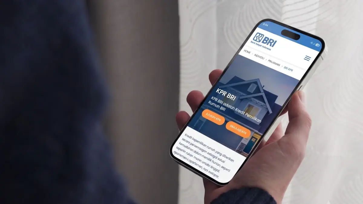 DIGITAL: Ilustrasi layanan KPR BRI yang dapat diakses secara digital melalui perangkat smartphone, memudahkan masyarakat dalam mengajukan pembiayaan kepemilikan rumah.