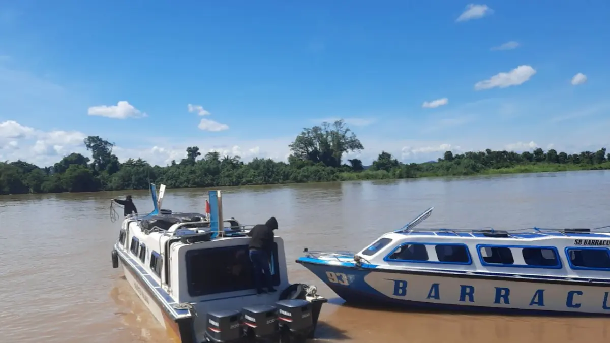 ILUSTRASI: Keberangkatan speedboat rute Malinau-Tarakan dari Pelabuhan Malinau. FOTO: DIPA/RADAR TARAKAN